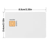 X-belmox J2a040 Chip Java Jcop Cards Unfused, J2a040 Java Smart Card with 2 Track, 8.4mm HICO Magnetic Stripe, White Card Java Chip - 3 Pack