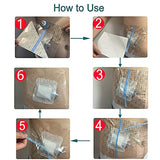 25 Pcs Waterproof PD Dialysis Catheter Wound Cover Shields Island Dressing Bandages for Showering Picc Line Chest Peritoneal Chemo Port Feeding Tube G-Tube Water Barrier Protector, 8"x8"