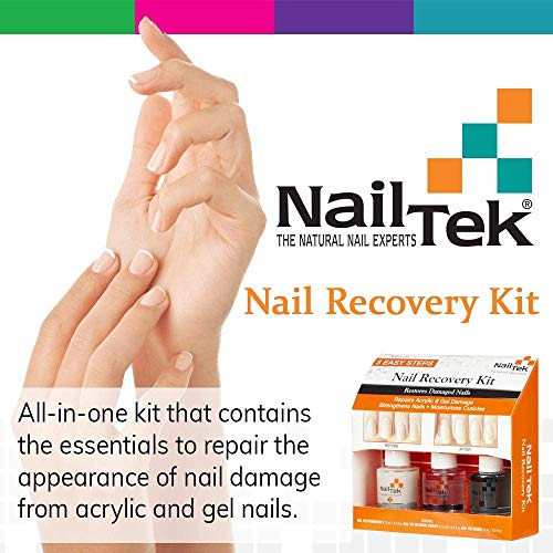 Nail Tek Repairs Damaged Nails kit.Intensive Therapy(.5OZ),Foundation(.5OZ)& Renew(.48OZ)