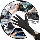 Keoely Nitrile Disposable Gloves Pack of 200, Latex Free Safety Working Gloves for Food Handle or Industrial Use(Large,200pcs)