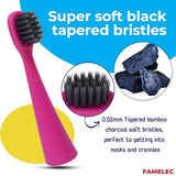 FAMELEC 10Pcs for Burst Kids Replacement Heads, Perfect Fit for Burst Toothbrush Heads Kids, Ultra Soft Bristles for Deep Clean, Perfect for Burst Kids Toothbrush Heads (Pink and Blue)