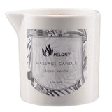 MELONY Massage Oil Candle, Moisturizing, Body Oil Candle, Natural Soybeans, 8.1 oz, Amber Vanilla