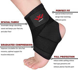 Vinaco Ankle Brace, 2 Pack Breathable & Strong Ankle Brace for Sprained Ankle, Stabilize Ligaments, Prevent Re-Injury, Ankle Braces for men & women with Adjustable Wrap, ankle support for men