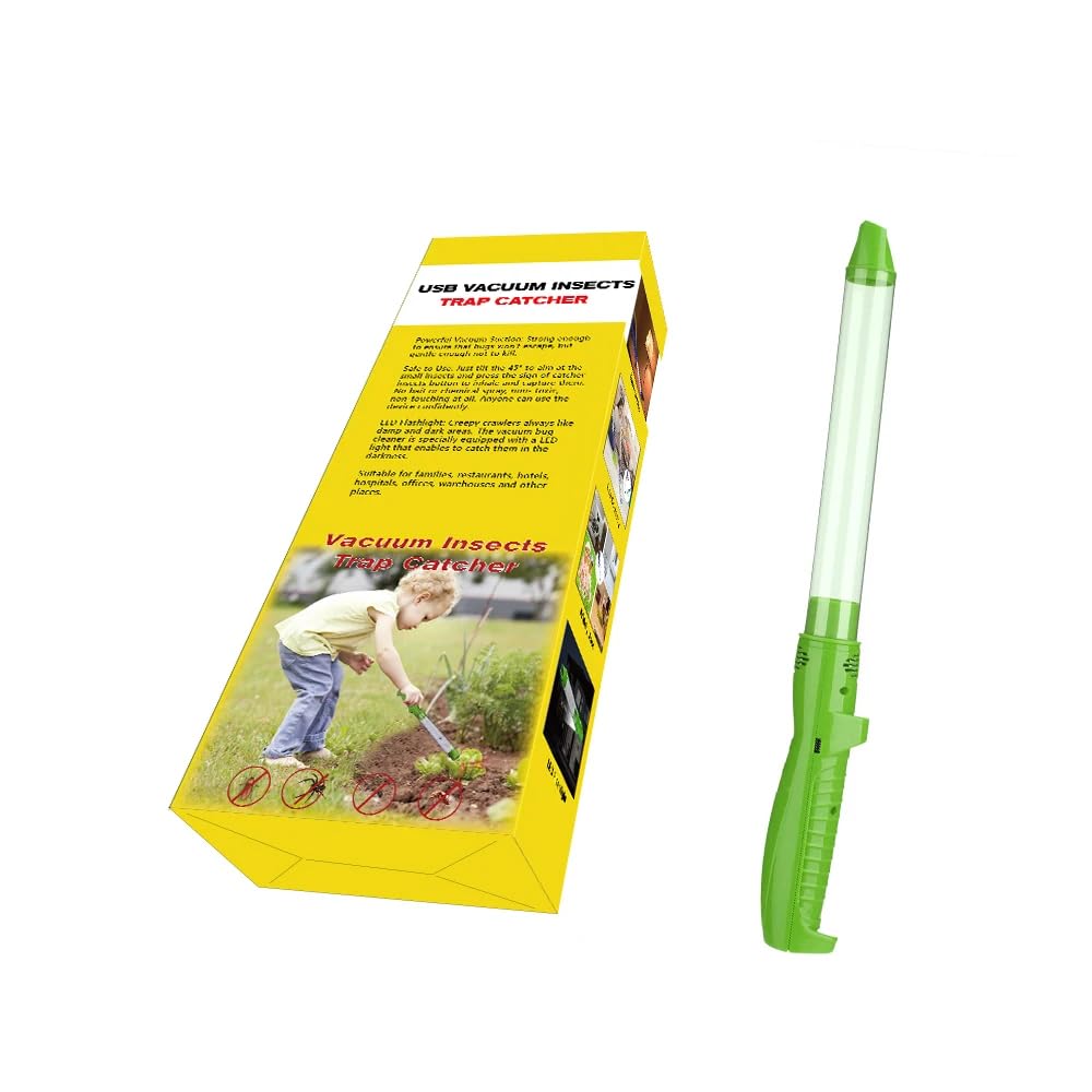 Insect, Spider, and Bug Catcher Handheld Vacuum - No Battery Needed, R
