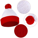 URATOT Adult Men Halloween Costume Sets Red and White Striped Tee Shirt Beanies with Nerd Glasses