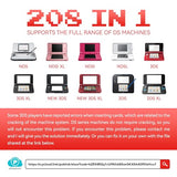 【2024 Newest】208 in 1 Super Combo Game Cartridge, Retro Game Pack Card Compilation with 208 Games