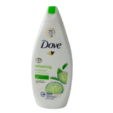 3 Dove Nourishing and Restore Body Wash 16.9oz, Go freash-Cucumber & green tea)10