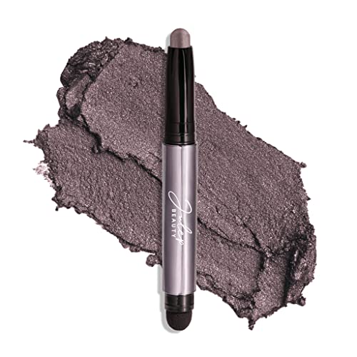 Julep Eyeshadow 101 Crème-to-Powder Waterproof Eyeshadow Stick – Smoky Amethyst Shimmer – Long-Lasting, Crease-Proof, Rich Purple Shimmer Cream Eyeshadow with Built-in Smudger