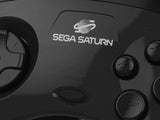 Retro-Bit Official Sega Saturn USB Controller Pad (Model 2) for Sega Genesis Mini, PS3, PC, Mac, Steam, Switch - USB Port (Black)