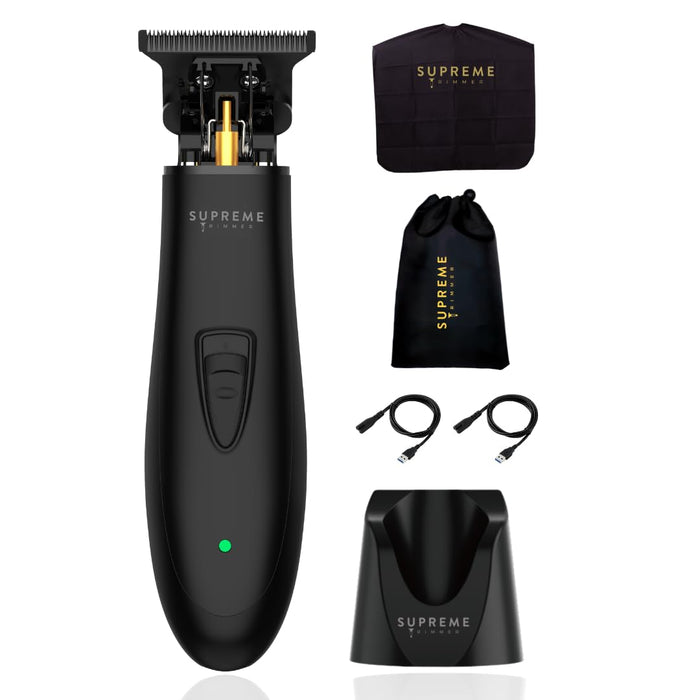 Supreme Trimmer T Shaper DLC Trimmer for Men (120 Min Run Time) Low Noise Professional Barber Trimmer for Sensitive Skin, Kids & Elderly – Men’s Cordless Beard Trimmer | ST5206 Black