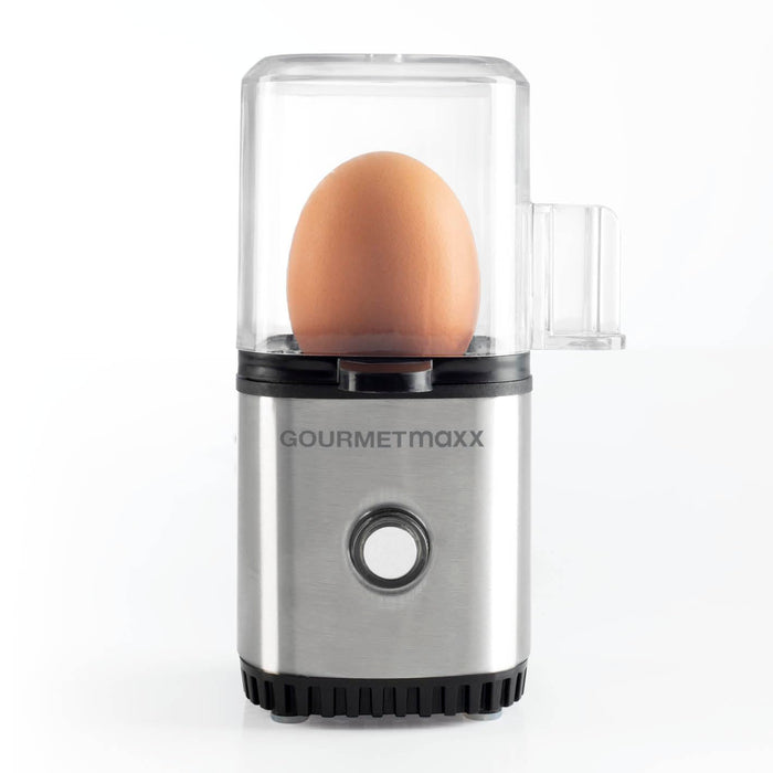 GOURMETmaxx Designer Egg Cooker for 1 Egg | The Perfect Egg for Breakfast Without Too Much Effort and Energy Saving | Simple Use, Measuring Cup Included, BPA Free