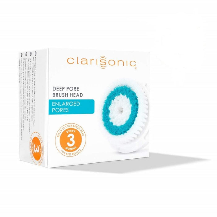 Clarisonic Deep Pore Facial Cleansing Brush Head Replacement | Compatible with Mia 1, Mia 2, Mia Fit, Alpha Fit, Smart Profile Uplift and Alpha Fit X