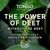 Grand Tongo DEET-Free Insect Repellent with Picaridin, The 12 Hour Protection, DEET Alternative - Citrus + Sandalwood