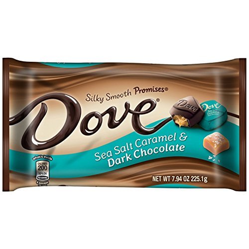 DOVE PROMISES Sea Salt Caramel and Dark Chocolate Candy 7.94-Ounce Bag, 3 Pack