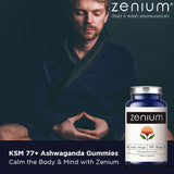 Zenium Ashwagandha Gummies – 3000mg – High-Potency KSM-66 Ashwagandha – Vegan, Non-GMO, Gluten-Free – 60 Peach-Mango Gummies