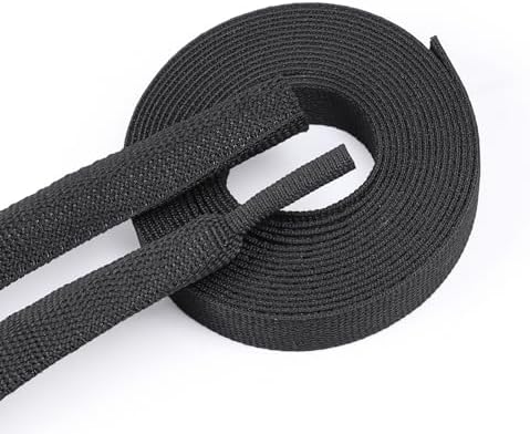 Heat Shrink Fabric Tubing Braided Sleeving 2:1 - Abrasion Protection Flexibility Wiring Harness Cable Sheath (3/8" ID, 30ft)
