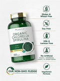 Carlyle Organic Chlorella Spirulina Tablets | 1300 Count | 50/50 Blend | Non-GMO and Gluten Free