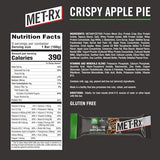 MET-Rx Big 100 Colossal Protein Bars, Crispy Apple Pie Meal Replacement Bars, 9 Count