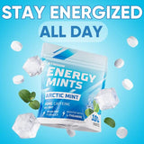 Energy Caffeine Mints | Caffeine + L-theanine + B Vitamins | Caffeinated Mints with 60mg Caffeine Per Serving | Delicious Sugar Free Energy Mints | (Arctic Mint, 100 Count) by Gymgum
