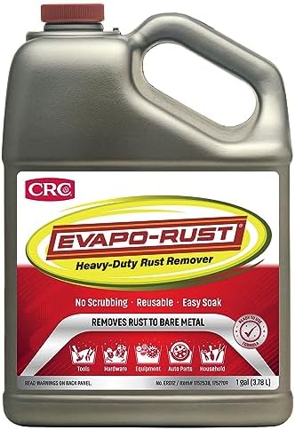 ER012 Super Safe Rust Remover – 128 oz., Non Toxic Rust Remover for Auto Parts, Hardware, Antiques | Rust Removers and Chemicals,Gray,1 gallon