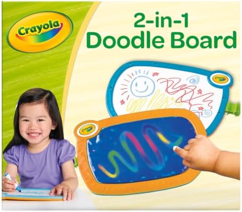 Crayola 2-in-1 Doodle Board for Toddlers, Squishy & Erasable Drawing Tablet, Toddler Travel Activity, Learning Toy, Easter Basket Stuffer & Gifts