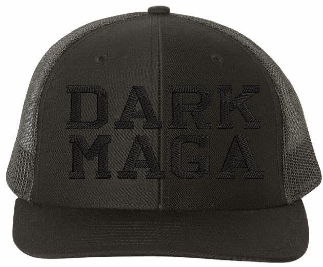 MAGA Great TMP DARK MAGA Embroidered Flex Fit Hat with back USA FLAG patch (Adjustable) Flag on Flex Fit only Not Adjustable Trump 2024, Trump Supporter Trump Merchandise MAGA Support Hat