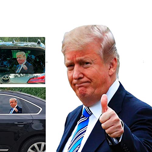 Toogod Trump Car Sticker Car Window Decal Window Cling,Automotive Decals Ride with Trump(for Left Side)