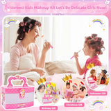 Toys for Girls,Kids-Makeup-Kit for-Girl-Toys for 3 4 5 6 7 8 9 10 11 12 Year Old Girls,Washable Princess-Dresses-for-Girls Pretend Makeup Set for Toddlers,Christmas-Birthday-Gifts-Ideas-Toys Age 4 6 8