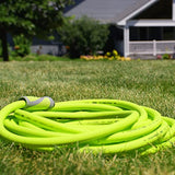 FLEXZILLA Garden Hose with SwivelGrip, 5/8 in. x 100 ft., Heavy Duty, Lightweight, Drinking Water Safe, ZillaGreen - HFZG5100YWS-E