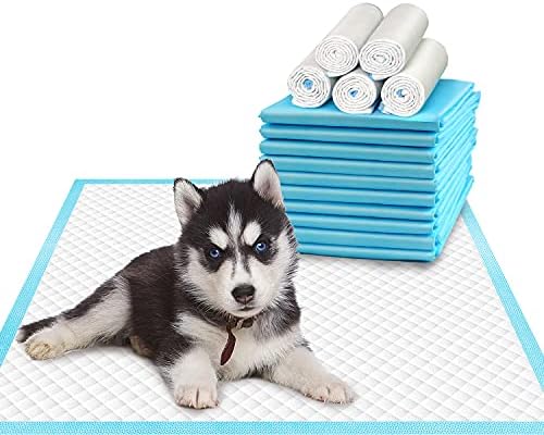 Pet Training and Puppy Pads 24"x24" (75 Count), Super Absorbent Pee Pads for Dogs, Leak-Proof Dog Potty Training Pads for Puppies, Cats, Rabbits, Disposable Pet Pads for Housetraining