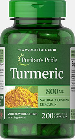 Puritan's Pride Turmeric 800 mg-200 Capsules