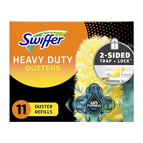 Swiffer Dusters Multi-Surface Heavy Duty Duster Refills, Unstopables Fresh Scent, 11 Count