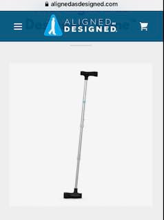 The 3rd Foot Cane is Patented to Maintain Balance, Stability, Upright Posture & Alignment for Men, Women & Seniors Best Drop Foot & Rehab Cane