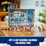 LEGO Marvel Spider-Man 2024 Advent Calendar for Kids, Fun Seasonal Spider-Man Toy with Small Buildable Super Hero Models, Marvel Count Down Idea for Boys and Girls Ages 7 and Up, 76293