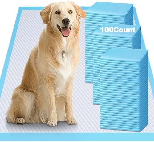 Gimars XXL Thicken 6 Layers Ultra Absorbent Dog Pee Pads Extra Large Leak-Proof Odor-Control Puppy Training Pads Quick Dry Pee Pads for Dogs Cats Pets