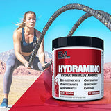 Evlution Nutrition HYDRAMINO Complete Hydration Multiplier, All 6 Electrolytes, Vitamin C & B, Fluid Boosting Aminos, Coconut Water, Endurance, Recovery, Antioxidants, 30 Serve, Fruit Punch