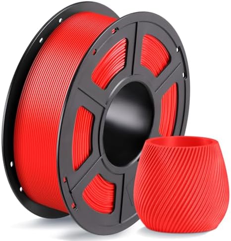 ANYCUBIC PETG Filament 1.75mm, 3D Printer Filament, Dimensional Accuracy +/- 0.02mm, Exceptional Toughness, Print with Most FDM 3D Printers, 1KG Spool, Red