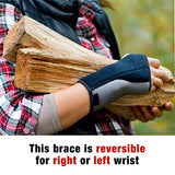 ACE Brand Reversible Wrist Brace, Wrist Support for Sore, Weak and Injured Wrists, Breathable, One Size Fits Most