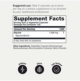 Toniiq 1300mg Glycine Supplements - 4 Month Supply - Min. 98.5%+ Tested Purity - Ultra High Strength and Bioavailable Glycine Powder Supplement - 240 Vegetarian Glycine Capsules - 120 Servings