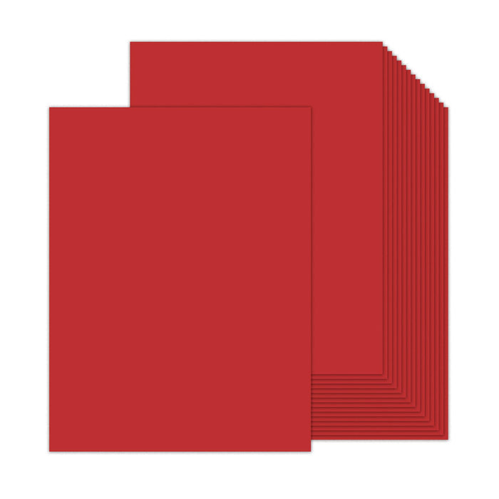 100 Sheets Dark Red Cardstock 8.5 x 11 Red Printer Paper, Goefun 80lb Red Card Stock Paper for Christmas Cards Making, Invitations and Craft