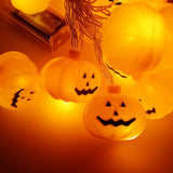 KEPABIGLE Halloween Decorations Big Pumpkin String Lights 10ft Battery Operated String Light with 20pcs Pumpkin Lights for Halloween Party Bedroom Decor