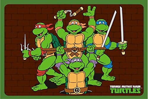 Teenage Mutant Ninja Turtles Buckle-Down Classic Group Pose/Brick Wall Placemat