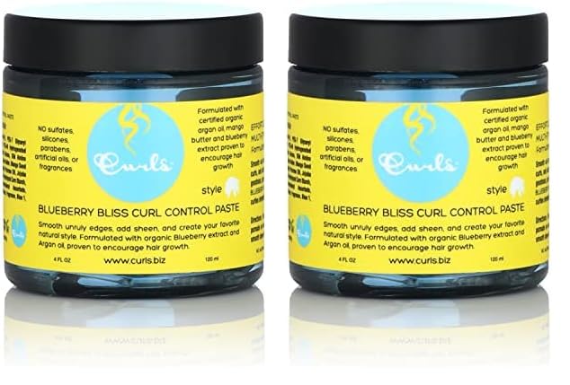 Curls Blueberry Bliss Control Paste, 4 Ounces, Multicolor, reg (Pack of 2)