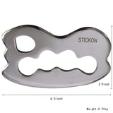 STICKON Stainless Steel Gua Sha Scraping Massage Tool IASTM Tools Great Soft Tissue Mobilization Tool (STICKON-01)