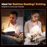 Neck Booklight for Reading in Bed at Night, Pink Light Knitting Accessories Sewing Supplies Stocking Stuffers for Teen Girls College Students Christmas Birthday Gifts for Women Mom Wife Nurse Present