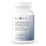 Alaya Naturals Advanced Synbiotic - Probiotic + Prebiotic - 14 Billion CFU Delayed Release Probiotic Supplement with Prebiotics from Sunfiber®, and L-glutamine for Gut Lining Integrity - 60 Capsules