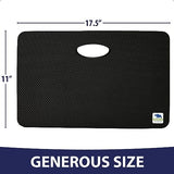 Rugged Rhino Soft Foam Kneeling Pad, Thick Knee Mat Resists Water, Durable Shock Absorbent Pads, Comfortable Strong Rebound, Gardening, Mechanic Tools, Bath Tub Essentials Onyx Black