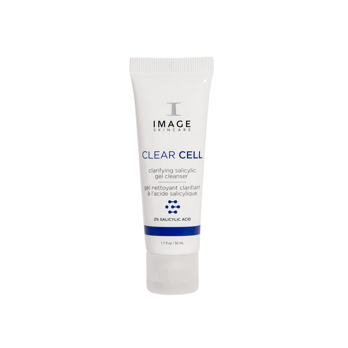 IMAGE Skincare, CLEAR CELL Salicylic Gel Cleanser, Gentle Foaming Face Wash Removes Excess Oil and Shine for Oily Prone Skin, 1.7 oz