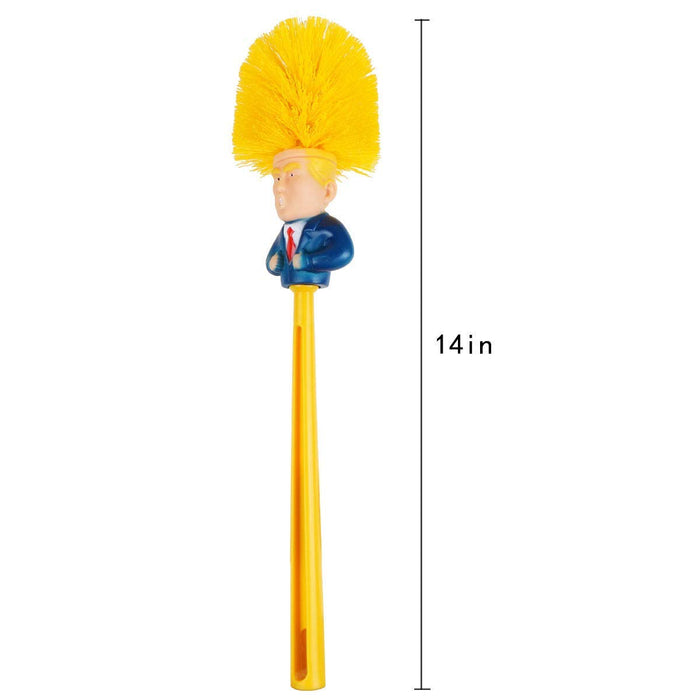 Trump Toilet Brush, Original Donald Trump Toilet Brush Cleaner, Funny Toilet Scubber,Make Toilet Great Again, Commander in Crap (Trump Toilet Brush)