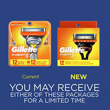 Gillette Fusion5 Razor Refills for Men, 12 Razor Blade Refills